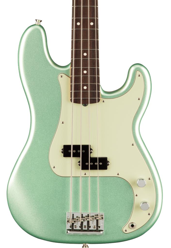 Fender American Professional II Precision Bass, Mystic Surf Green, Bajo Eléctrico con Case