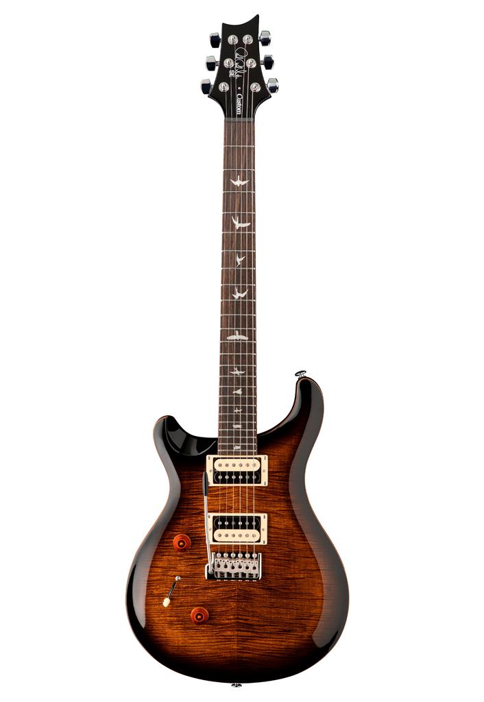 PRS SE Custom 24, Black Gold Sunburst, Guitarra Eléctrica zurda con gigbag