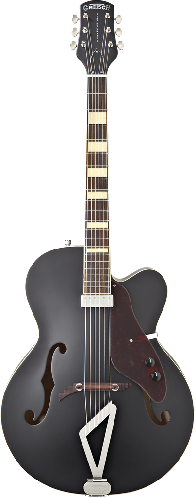 Gretsch G100BKCE Synchromatic Archtop Cutaway Electric, Flat Negro, Guitarra Eléctrica