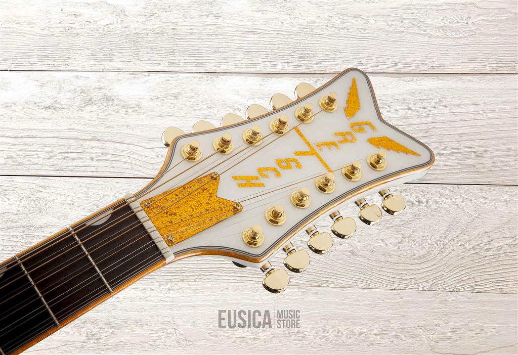 Gretsch G5022CWFE-12 Rancher Falcon Jumbo 12-String White Guitarra Electroacustica