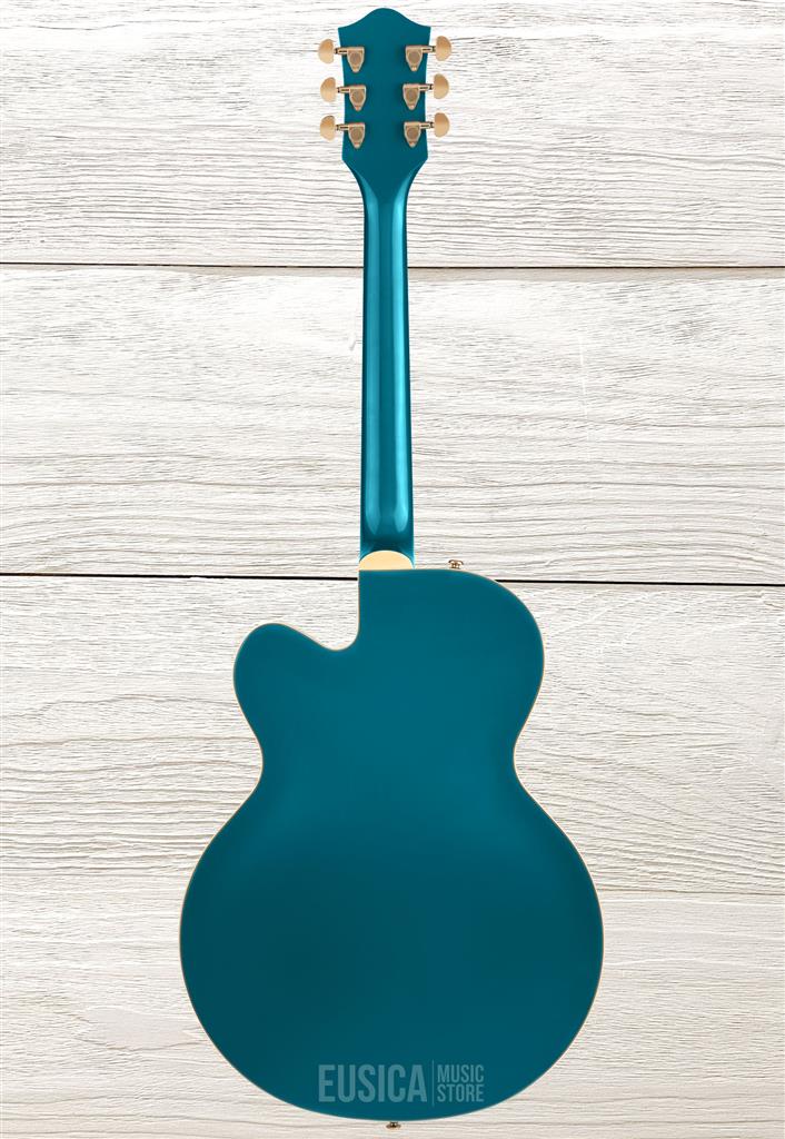 Gretsch G2410TG Streamliner Hollow Body Single-Cut with Bigsby and Gold Hardware, Ocean Turquoise