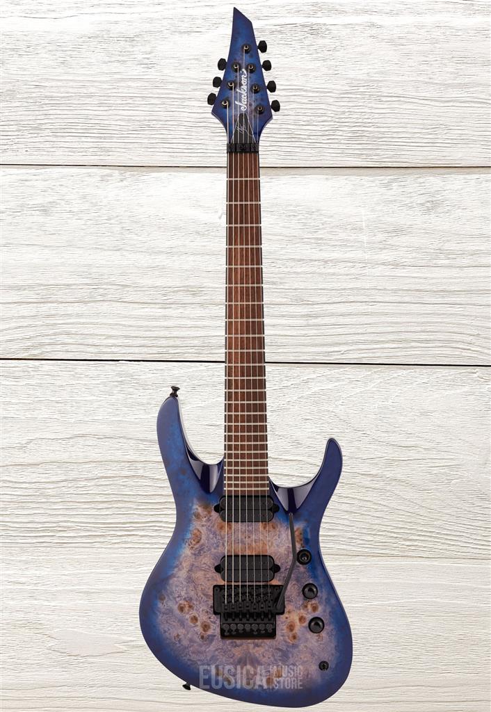 Jackson Pro Series Signature Chris Broderick Soloist 7P,Transparent Blue, Guitarra Eléctrica