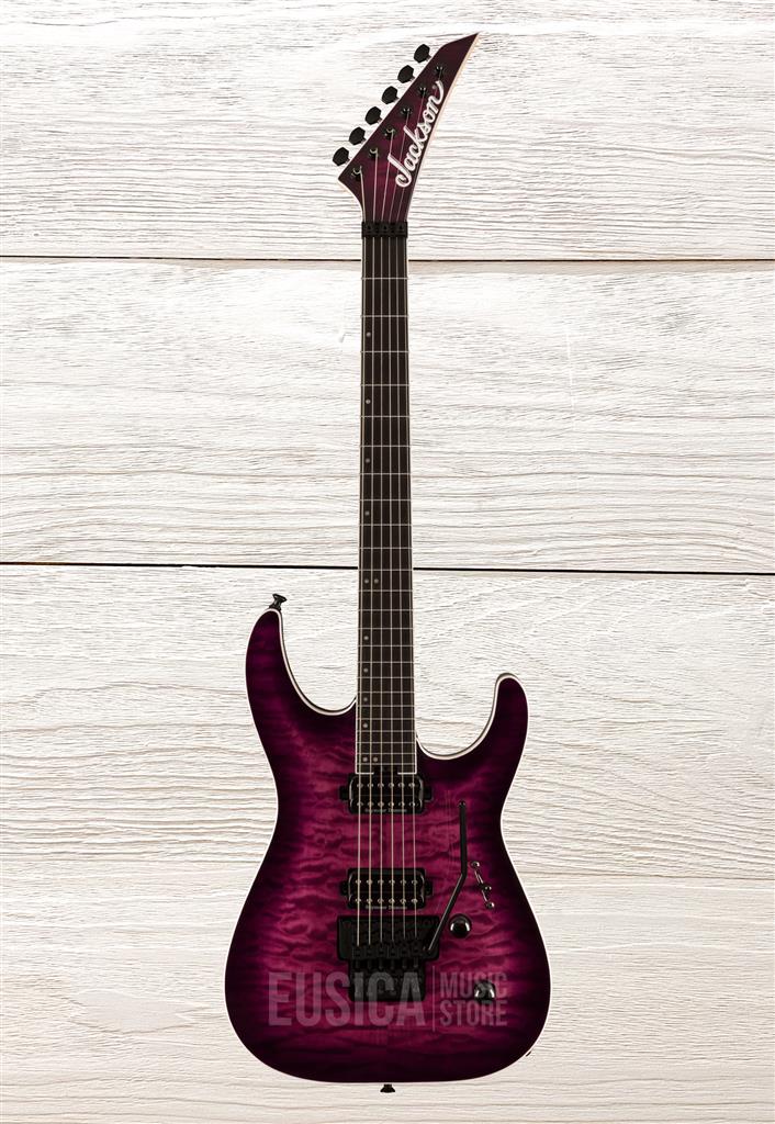 Jackson Pro Plus Series Dinky DKAQ, Transparent Purple Burst, guitarra electrica