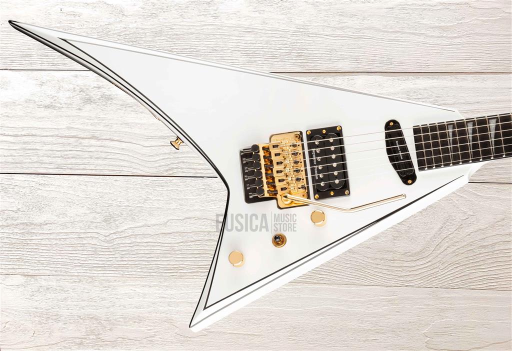 Jackson Concept Series Rhoads RR24 HS, White with Black Pstripes, Guitarra Eléctrica