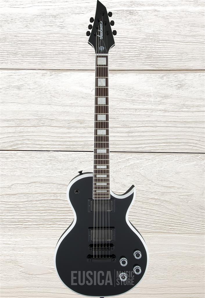 Jackson X Series Signature Marty Friedman MF-1, Negro Gloss with White Bevels, Guitarra Eléctrica