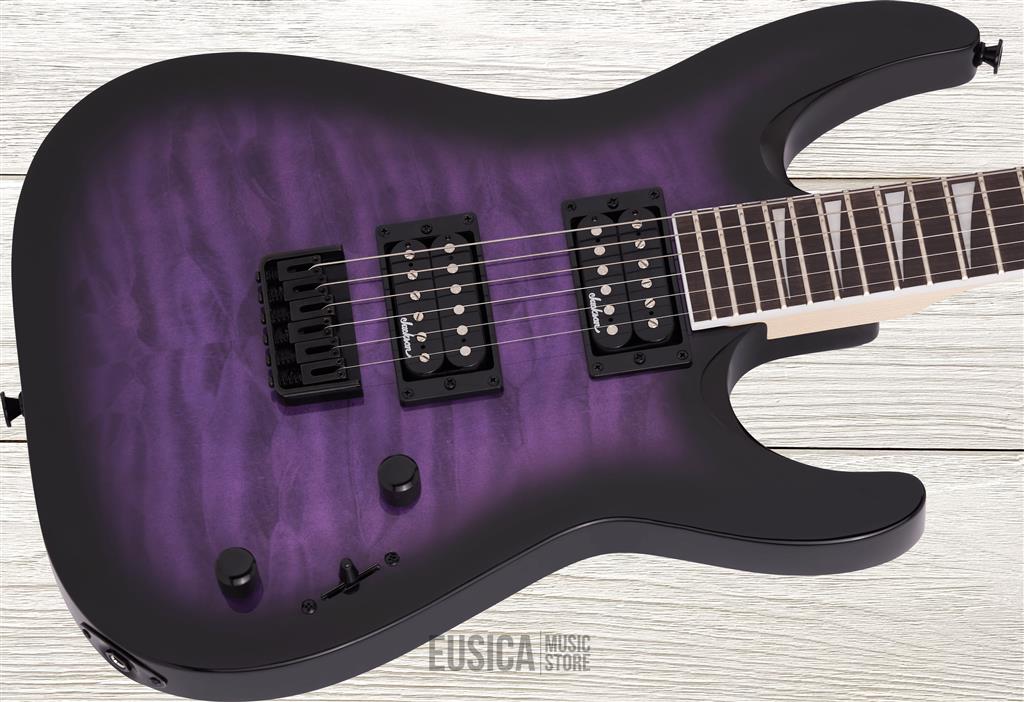 Jackson JS Series Dinky Arch Top JS32Q DKA HT, Transparent Purple Burst, Guitarra Eléctrica