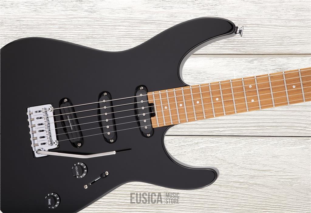 Charvel Pro-Mod DK22 SSS 2PT CM, Gloss Black, Guitarra Eléctrica