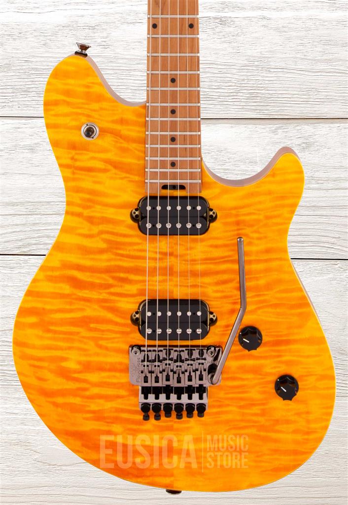 EVH Wolfgang WG Standard QM, Transparent Amber, Guitarra Eléctrica