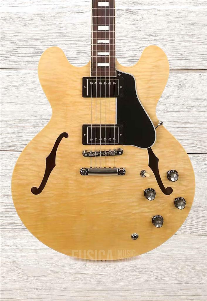 Gibson ES-335 Figured, Antique Natural, Guitarra Eléctrica con Case