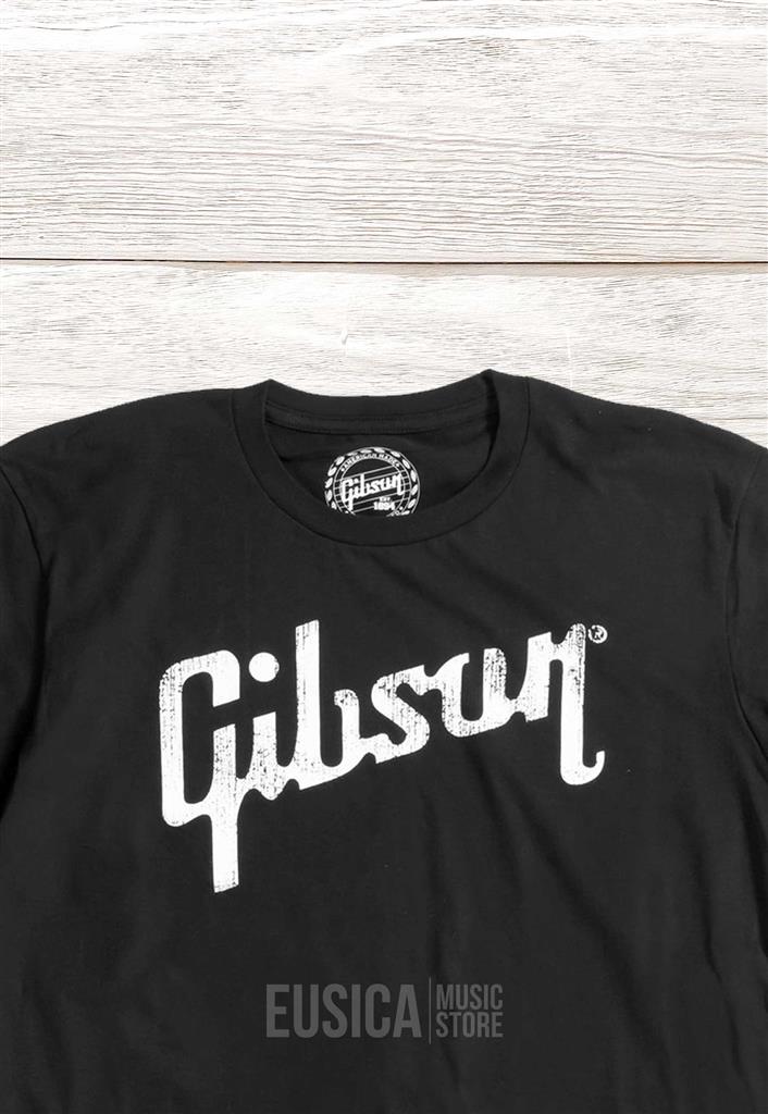 Gibson GA-BLKTMD, Playera con logo, Negro M