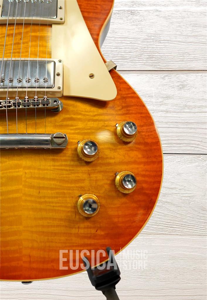 Gibson 1960 Les Paul, Murphy Lab Ultra Light Aged Orange Lemon Fade Burst, guitarra eléctica con cas
