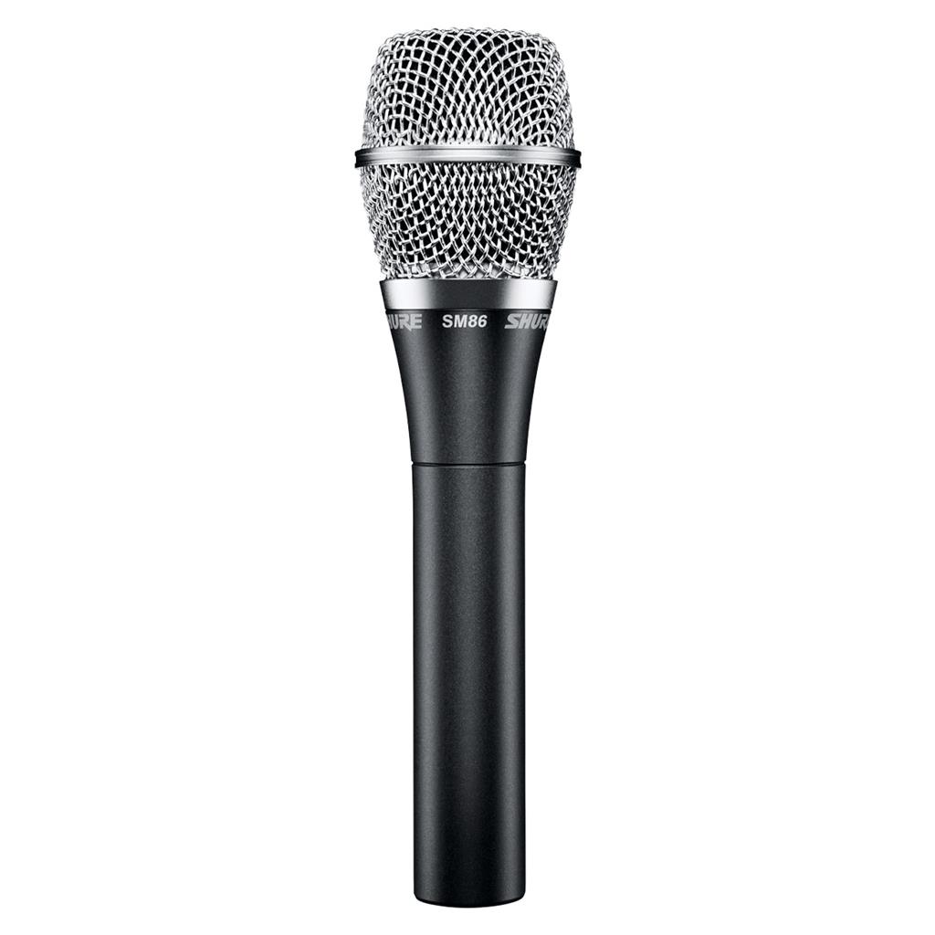 Shure SM86, Microfono vocal de condensador para uso profesional, Negro