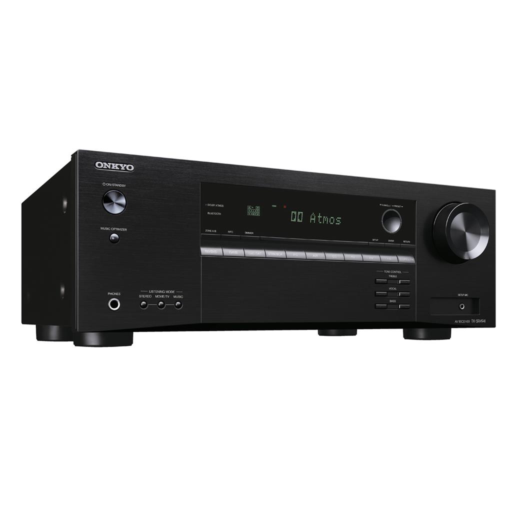 Onkyo TX-SR494, Receptor de Audio y Video de 7.2 Canales, Bluetooth, Negro