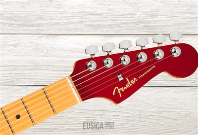Fender American Ultra Luxe Stratocaster, Plasma Red Burst, Guitarra Eléctrica