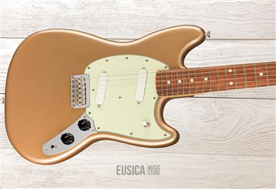 Fender Player, Mustang, Firemist Gold, Guitarra Eléctrica