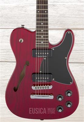 Fender Jim Adkins JA-90, Telecaster, Crimson Red Transparent, Guitarra Eléctrica