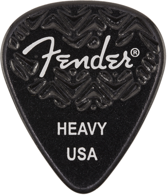 Fender 351 Shape, Negro, Heavy, 6 Plumillas