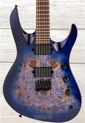 Jackson Pro Series Signature Chris Broderick Soloist HT6P, Transparent Blue, Guitarra Eléctrica