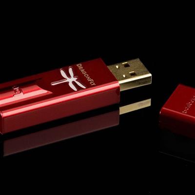 AUDIOQUEST DRAGONFLY, USB DAC Preamplificador, Amplificador de auriculares, Rojo