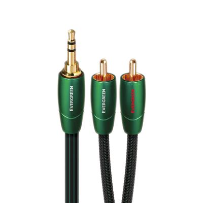 AUDIOQUEST EVERG02MR, Cable de interconexion analoga mini-plug - RCA de 2.0m