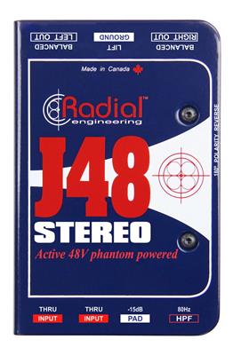 RADIAL J48 STEREO Caja directa activa