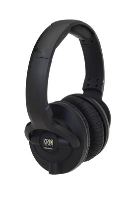 KRK KNS-6400 Audífonos alámbricos profesionales, aislantes al ruido externo superior a 26 dBA, Negro
