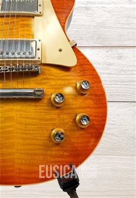 Gibson 1960 Les Paul, Murphy Lab Ultra Light Aged Orange Lemon Fade Burst, guitarra eléctica con cas