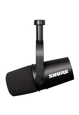 Shure MV7-X micrófono dinámico con salidas USB y XLR para computadoras e interfaces, plata