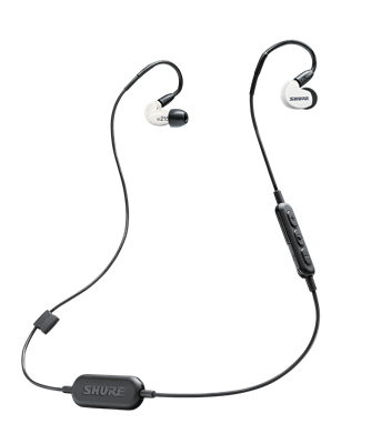 Shure SE215SPE-W-BT1, Blanco, Audífonos Sound Insolate Edición Especial con conectividad Bluetooth