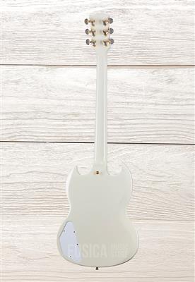 Gibson Custom 1963 Les Paul SG Custom Reissue 3-Pickup Classic White, guitarra eléctrica