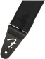 Fender WeighLess, 2" Running Logo, Black, Tahalí