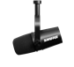 Shure MV7-K micrófono dinámico con salidas USB y XLR para computadoras e interfaces, negro